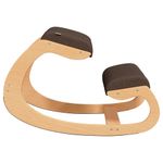 Casa si Gradina - Gradina si terasa - Balansoare si hamace - Balansoare - Scaun de genunchi, maro, 55x84x55 cm, placaj de mesteacan - Infinity.ro