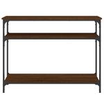 Casa si Gradina - Mobilier - Comode si corpuri - Console - Masuta consola, stejar maro, 100x29x75 cm, lemn prelucrat - Infinity.ro