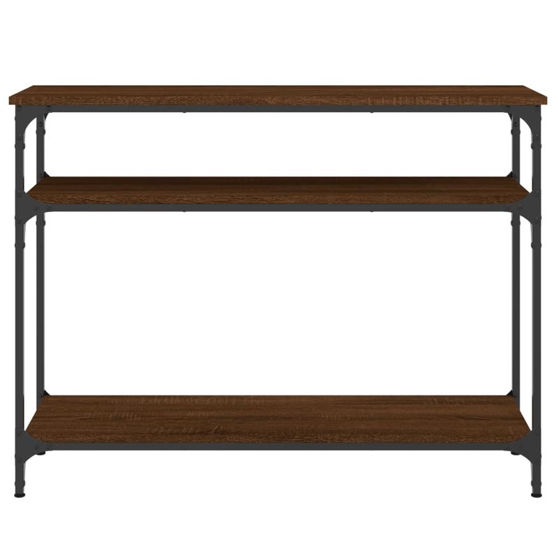 Casa si Gradina - Mobilier - Comode si corpuri - Console - Masuta consola, stejar maro, 100x29x75 cm, lemn prelucrat - Infinity.ro