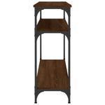Casa si Gradina - Mobilier - Comode si corpuri - Console - Masuta consola, stejar maro, 100x29x75 cm, lemn prelucrat - Infinity.ro