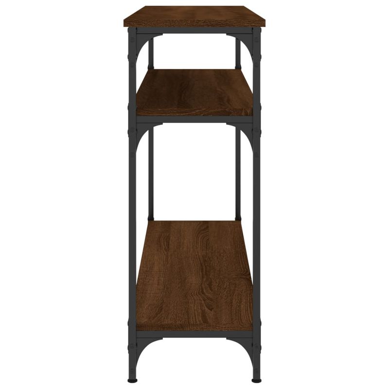 Casa si Gradina - Mobilier - Comode si corpuri - Console - Masuta consola, stejar maro, 100x29x75 cm, lemn prelucrat - Infinity.ro