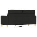 Casa si Gradina - Mobilier - Canapele si coltare - Canapele - Canapea cu 2 locuri, negru, 140 cm, material textil - Infinity.ro