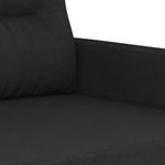 Casa si Gradina - Mobilier - Canapele si coltare - Canapele - Canapea cu 2 locuri, negru, 140 cm, material textil - Infinity.ro