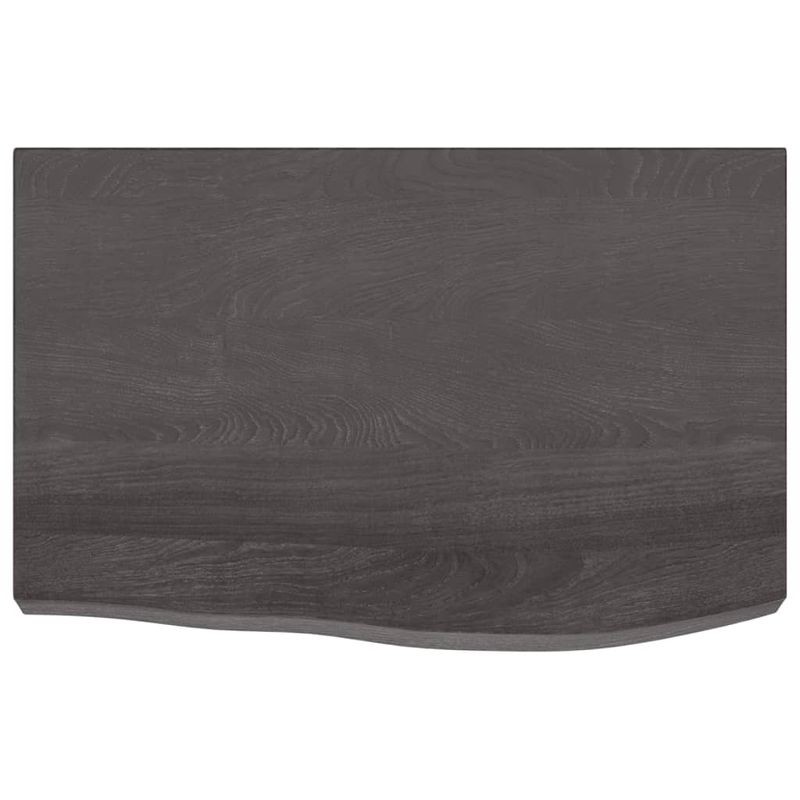 Casa si Gradina - Mobilier - Mobilier baie - Blaturi baie - Blat de baie, maro inchis, 60x40x(2-6) cm, lemn masiv tratat - Infinity.ro