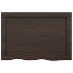 Casa si Gradina - Mobilier - Mobilier baie - Blaturi baie - Blat de baie, maro inchis, 60x40x(2-6) cm, lemn masiv tratat - Infinity.ro