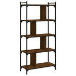 Casa si Gradina - Mobilier - Biblioteci si rafturi - Biblioteci - Biblioteca cu 5 niveluri stejar maro 76x32x158 cm lemn compozit - Infinity.ro