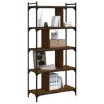 Casa si Gradina - Mobilier - Biblioteci si rafturi - Biblioteci - Biblioteca cu 5 niveluri stejar maro 76x32x158 cm lemn compozit - Infinity.ro