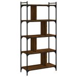 Casa si Gradina - Mobilier - Biblioteci si rafturi - Biblioteci - Biblioteca cu 5 niveluri stejar maro 76x32x158 cm lemn compozit - Infinity.ro