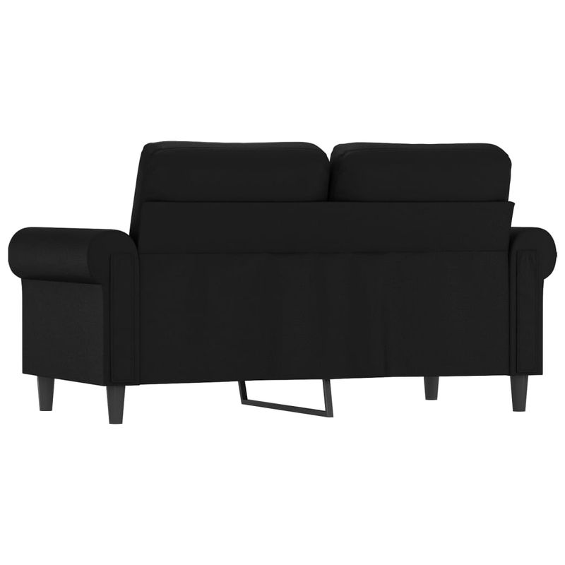 Casa si Gradina - Mobilier - Canapele si coltare - Canapele - Canapea cu 2 locuri, negru, 120 cm, piele ecologica - Infinity.ro