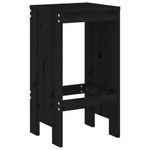 Casa si Gradina - Gradina si terasa - Mobilier exterior - Seturi mobila gradina - Set mobilier bar de gradina, 5 piese, negru, lemn masiv de pin - Infinity.ro