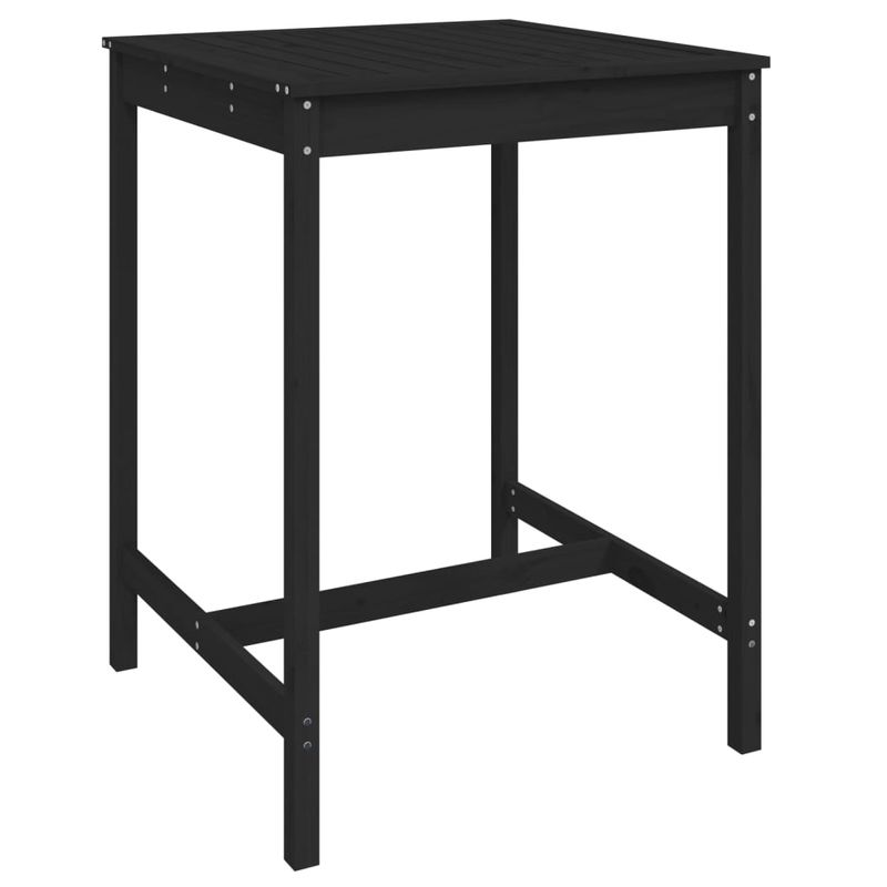 Casa si Gradina - Gradina si terasa - Mobilier exterior - Seturi mobila gradina - Set mobilier bar de gradina, 5 piese, negru, lemn masiv de pin - Infinity.ro
