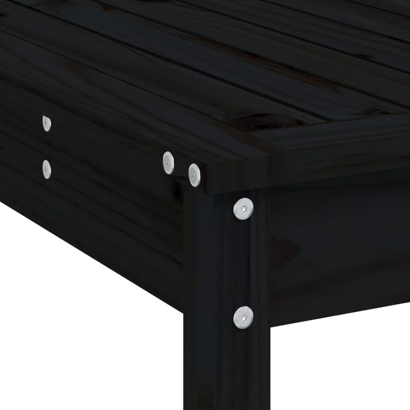 Casa si Gradina - Gradina si terasa - Mobilier exterior - Seturi mobila gradina - Set mobilier bar de gradina, 5 piese, negru, lemn masiv de pin - Infinity.ro