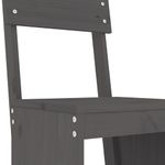 Casa si Gradina - Gradina si terasa - Mobilier exterior - Seturi mobila gradina - Set bar de gradina, 3 piese, gri, lemn masiv de pin - Infinity.ro