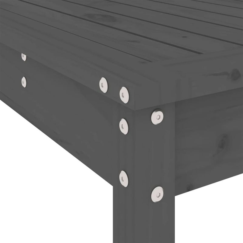 Casa si Gradina - Gradina si terasa - Mobilier exterior - Seturi mobila gradina - Set bar de gradina, 3 piese, gri, lemn masiv de pin - Infinity.ro