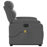 Ingrijire personala si Cosmetice - Sanatate si wellness - Articole wellness - Fotolii de masaj - Fotoliu electric masaj rabatabil cu ridicare, gri inchis textil - Infinity.ro