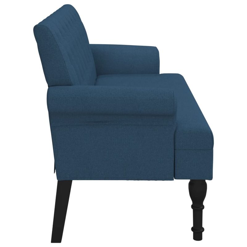 Casa si Gradina - Mobilier - Canapele si coltare - Banchete - Banca cu spatar, albastru, 120x62x75,5 cm, textil - Infinity.ro