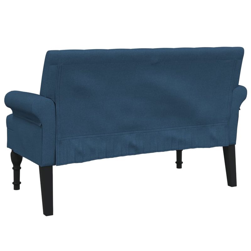 Casa si Gradina - Mobilier - Canapele si coltare - Banchete - Banca cu spatar, albastru, 120x62x75,5 cm, textil - Infinity.ro