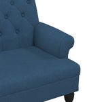 Casa si Gradina - Mobilier - Canapele si coltare - Banchete - Banca cu spatar, albastru, 120x62x75,5 cm, textil - Infinity.ro
