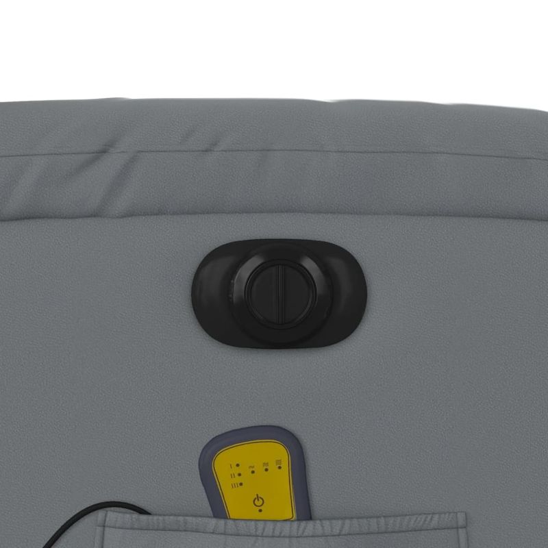 Ingrijire personala si Cosmetice - Sanatate si wellness - Articole wellness - Fotolii de masaj - Fotoliu de masaj electric rabatabil, gri, piele ecologica - Infinity.ro