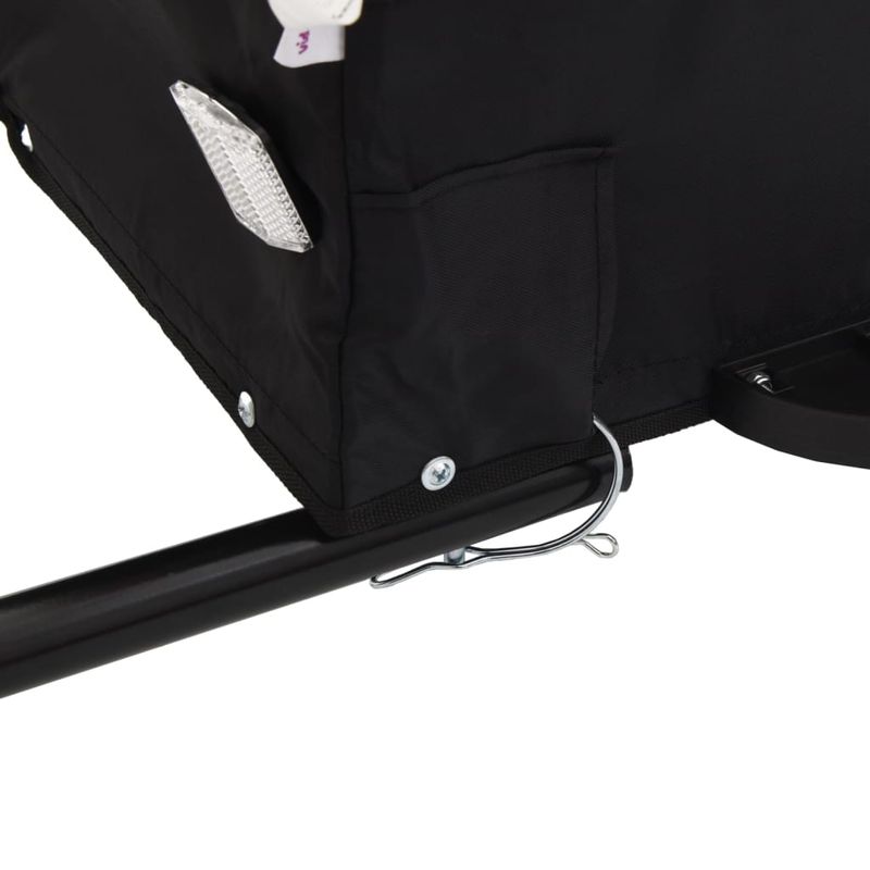 Sport si Outdoor - Ciclism - Accesorii pentru biciclete - Remorci biciclete - Remorca pentru biciclete, negru și portocaliu, 45 kg, fier, mărime 126x63x50 cm - Infinity.ro