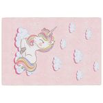 Casa si Gradina - Textile si covoare - Covoare - Covoare casa - Covor copii, roz unicorn, 160x230 cm, lavabil, anti-alunecare - Infinity.ro