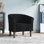 Casa si Gradina - Mobilier - Scaune si fotolii - Fotolii - Fotoliu tip cuva, negru, material textil - Infinity.ro