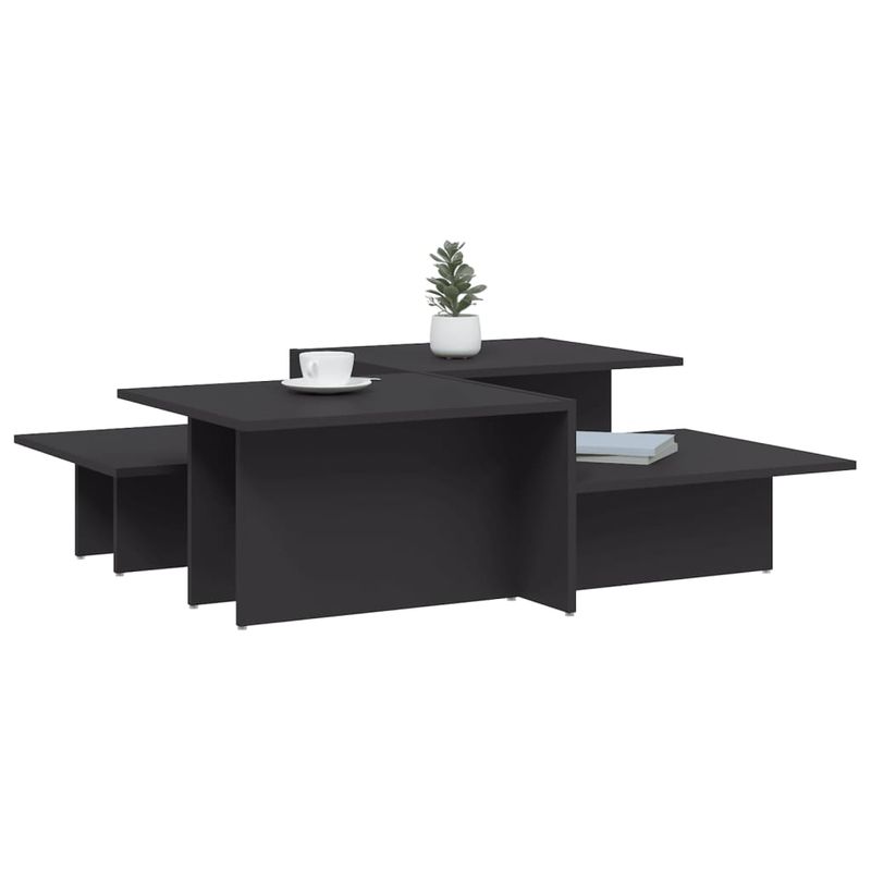Casa si Gradina - Mobilier - Mese si birouri - Masute de cafea - Masute de cafea, 2 buc., gri, lemn prelucrat - Infinity.ro