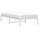Casa si Gradina - Mobilier - Paturi si accesorii - Paturi - Cadru pat metalic, alb, 90x200 cm - Infinity.ro