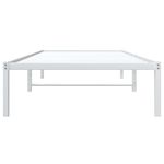 Casa si Gradina - Mobilier - Paturi si accesorii - Paturi - Cadru pat metalic, alb, 90x200 cm - Infinity.ro