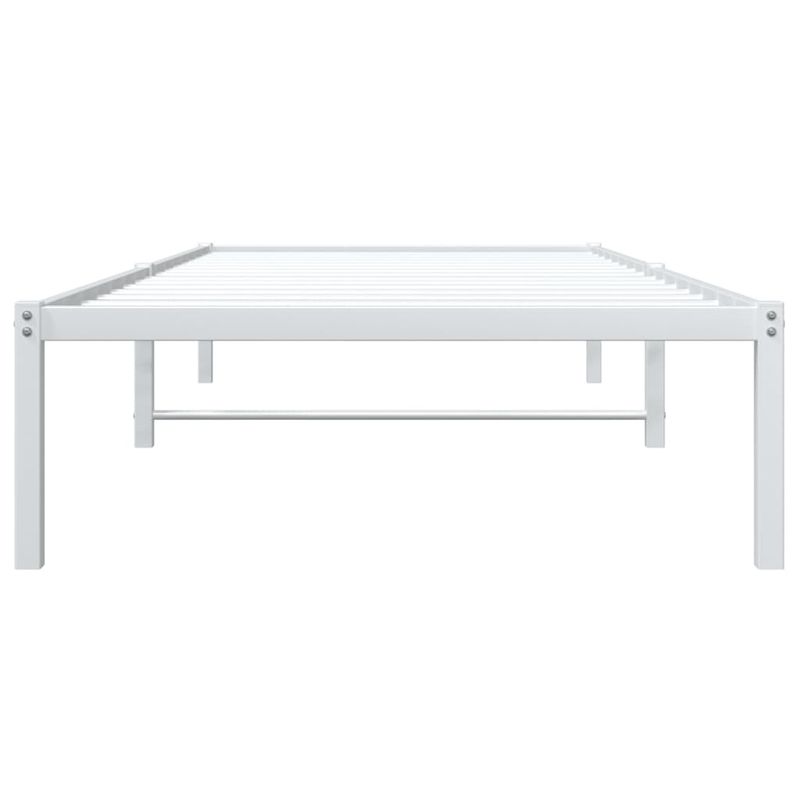Casa si Gradina - Mobilier - Paturi si accesorii - Paturi - Cadru pat metalic, alb, 90x200 cm - Infinity.ro