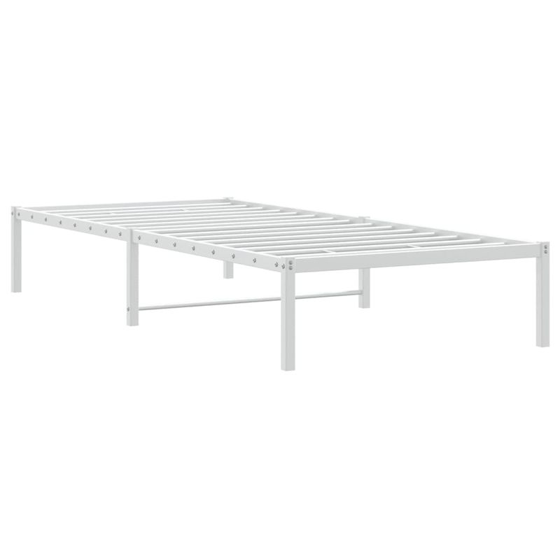 Casa si Gradina - Mobilier - Paturi si accesorii - Paturi - Cadru pat metalic, alb, 90x200 cm - Infinity.ro