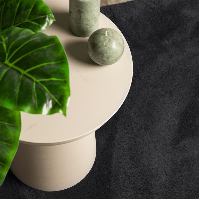 Casa si Gradina - Textile si covoare - Covoare - Covoare casa - Covor HUARTE, fir scurt, moale si lavabil, negru, 240x240 cm - Infinity.ro