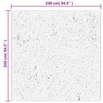 Casa si Gradina - Textile si covoare - Covoare - Covoare casa - Covor HUARTE, fir scurt, moale si lavabil, negru, 240x240 cm - Infinity.ro