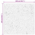 Casa si Gradina - Textile si covoare - Covoare - Covoare casa - Covor HUARTE, fir scurt, moale si lavabil, crem, 240x240 cm - Infinity.ro