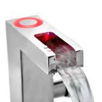 Casa si Gradina - Sanitare - Lavoar baie si accesorii - Baterii sanitare - SCHUTTE Baterie de chiuveta mixer cu LED si jet cascada ORINOCO, crom - Infinity.ro