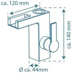 Casa si Gradina - Sanitare - Lavoar baie si accesorii - Baterii sanitare - SCHUTTE Baterie de chiuveta mixer cu LED si jet cascada ORINOCO, crom - Infinity.ro