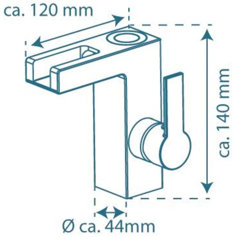 Casa si Gradina - Sanitare - Lavoar baie si accesorii - Baterii sanitare - SCHUTTE Baterie de chiuveta mixer cu LED si jet cascada ORINOCO, crom - Infinity.ro