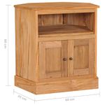 Casa si Gradina - Mobilier - Comode si corpuri - Comode - Dulap de colt, 60x45x60 cm, lemn masiv de tec - Infinity.ro
