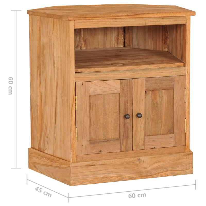 Casa si Gradina - Mobilier - Comode si corpuri - Comode - Dulap de colt, 60x45x60 cm, lemn masiv de tec - Infinity.ro