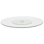 Casa si Gradina - Bucatarie si vesela - Ustensile bucatarie - Tavi servire - Platou servire rotativ transparent, 60 cm, sticla securizata - Infinity.ro