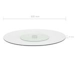 Casa si Gradina - Bucatarie si vesela - Ustensile bucatarie - Tavi servire - Platou servire rotativ transparent, 60 cm, sticla securizata - Infinity.ro