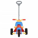 Sport si Outdoor - Role, trotinete si skateboard - Trotinete copii - Tricicleta pentru copii cu maner pentru parinti, multicolor - Infinity.ro