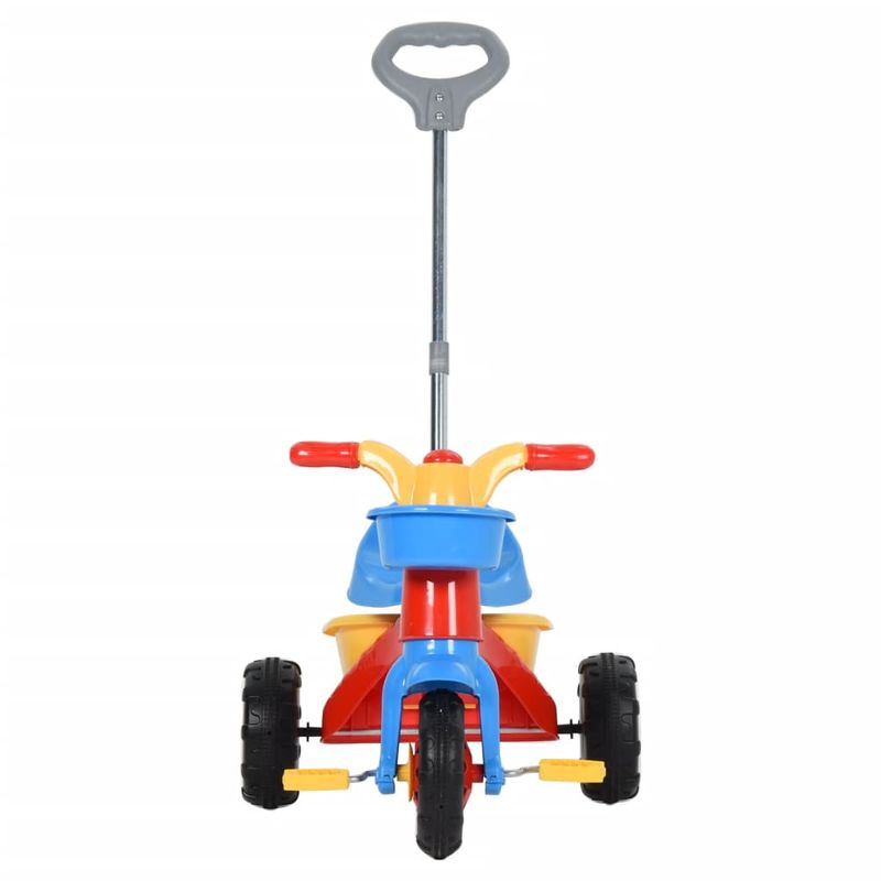 Sport si Outdoor - Role, trotinete si skateboard - Trotinete copii - Tricicleta pentru copii cu maner pentru parinti, multicolor - Infinity.ro