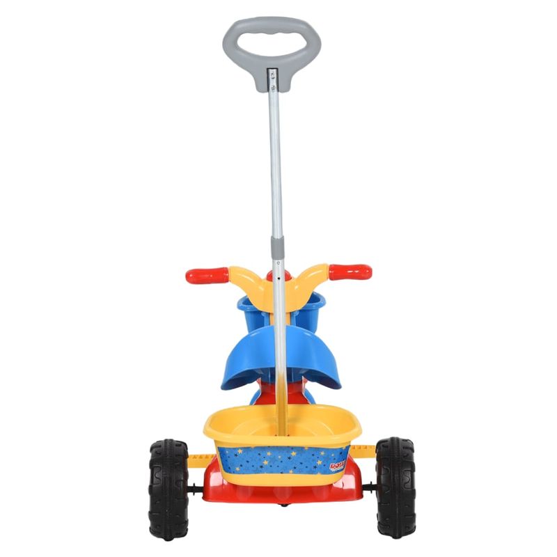 Sport si Outdoor - Role, trotinete si skateboard - Trotinete copii - Tricicleta pentru copii cu maner pentru parinti, multicolor - Infinity.ro