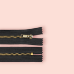 Casa si Gradina - Decoratiuni - DIY - Articole mercerie - Fermoar metalic nedetasabil Crisalida, lungime 10 cm, Negru - Infinity.ro