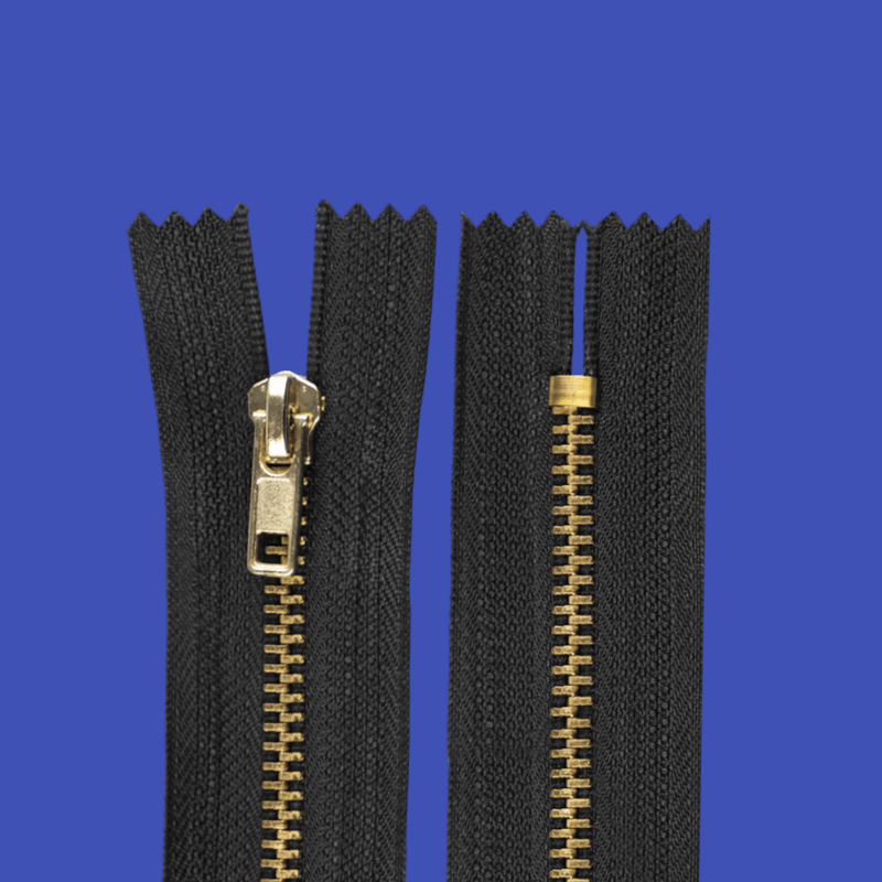 Casa si Gradina - Decoratiuni - DIY - Articole mercerie - Fermoar metalic nedetasabil Crisalida, lungime 10 cm, Negru - Infinity.ro