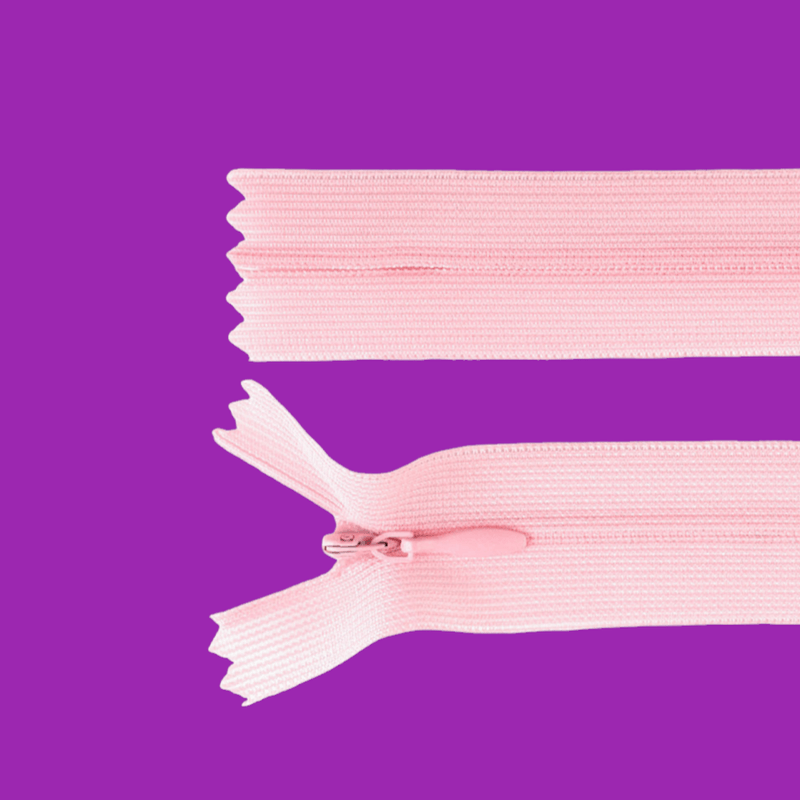 Casa si Gradina - Decoratiuni - DIY - Articole mercerie - Fermoar ascuns nedetasabil Crisalida, lungime 60 cm, Roz deschis - Infinity.ro