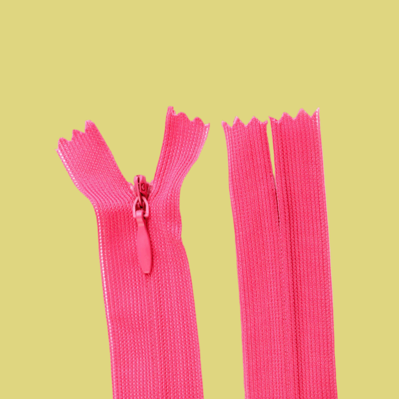 Casa si Gradina - Decoratiuni - DIY - Articole mercerie - Fermoar ascuns nedetasabil Crisalida, lungime 60 cm, Roz strident - Infinity.ro