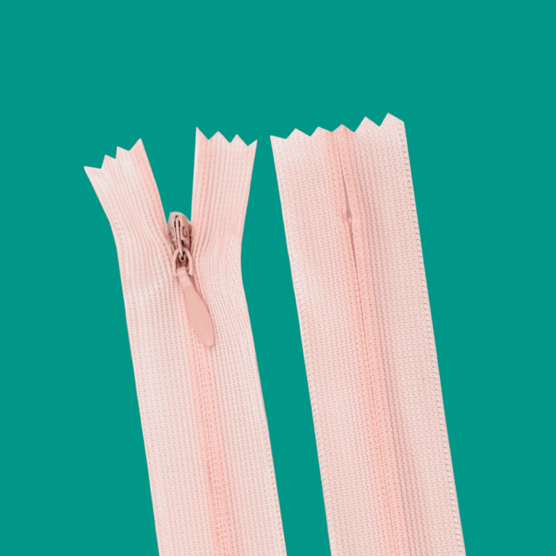 Casa si Gradina - Decoratiuni - DIY - Articole mercerie - Fermoar ascuns nedetasabil Crisalida, lungime 60 cm, Piersica - Infinity.ro