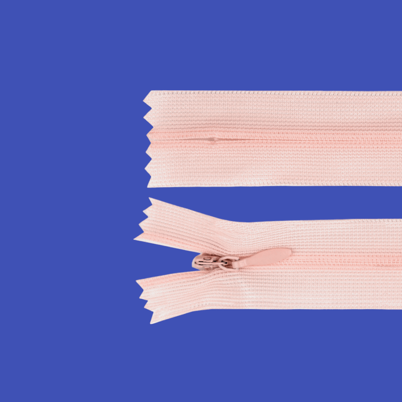 Casa si Gradina - Decoratiuni - DIY - Articole mercerie - Fermoar ascuns nedetasabil Crisalida, lungime 60 cm, Piersica - Infinity.ro